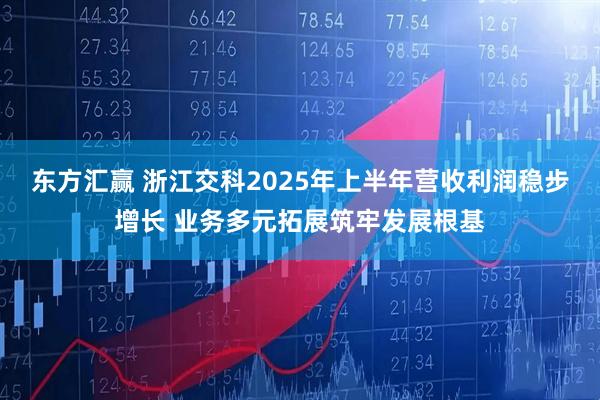 东方汇赢 浙江交科2025年上半年营收利润稳步增长 业务多元拓展筑牢发展根基